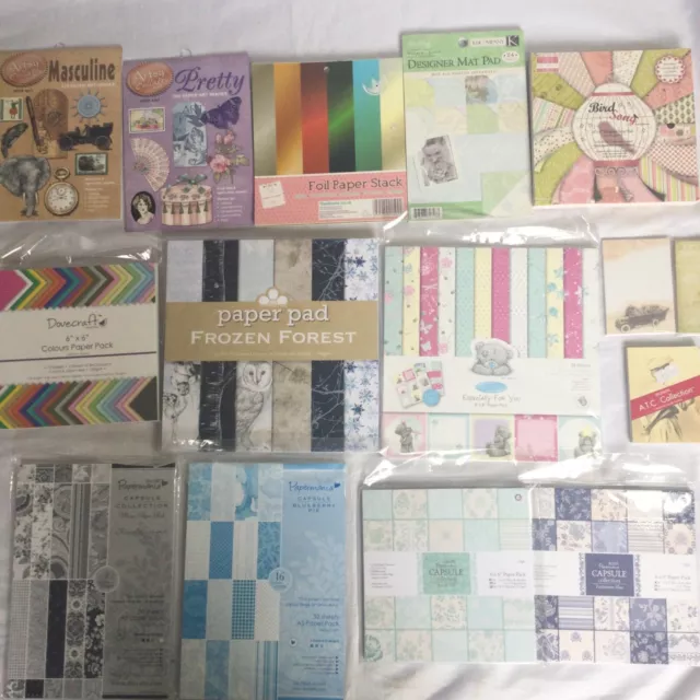 Clearance Joblot Card Making Books Crafting Supplies Cards Crafts Paper Pads