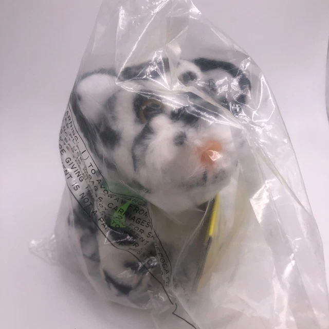 NEW WENDYS 1988 WWF World Wildlife Fund SNOW LEOPARD Plush SEALED $14.