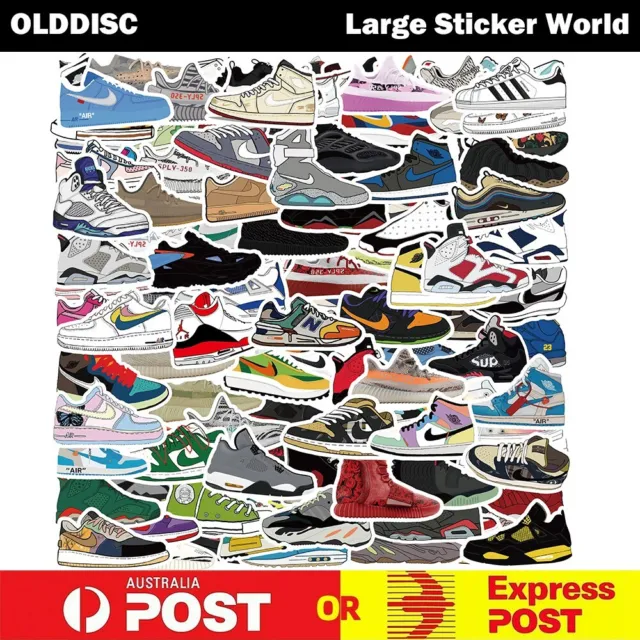 120pcs Sneaker AJ Shoe Fashion Vinyl Stickers Snowboard Luggage Car Laptop Phone