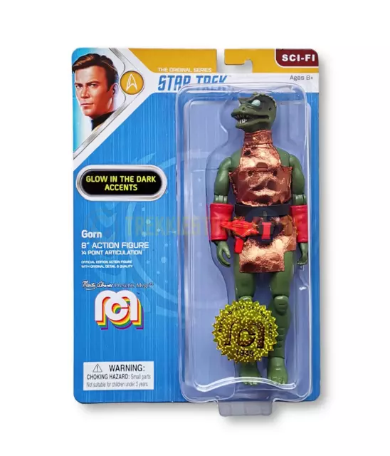 Action figure Mego Gorn Star Trek brilla al buio 20 cm
