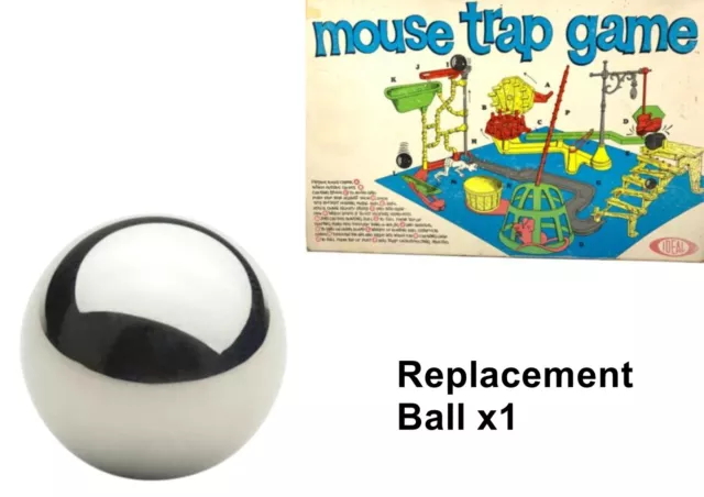 MOUSE TRAP BALL - 2x Replacement Metal Steel Ballbearing +BAG Hasbro Game  (2016) £2.02 - PicClick UK