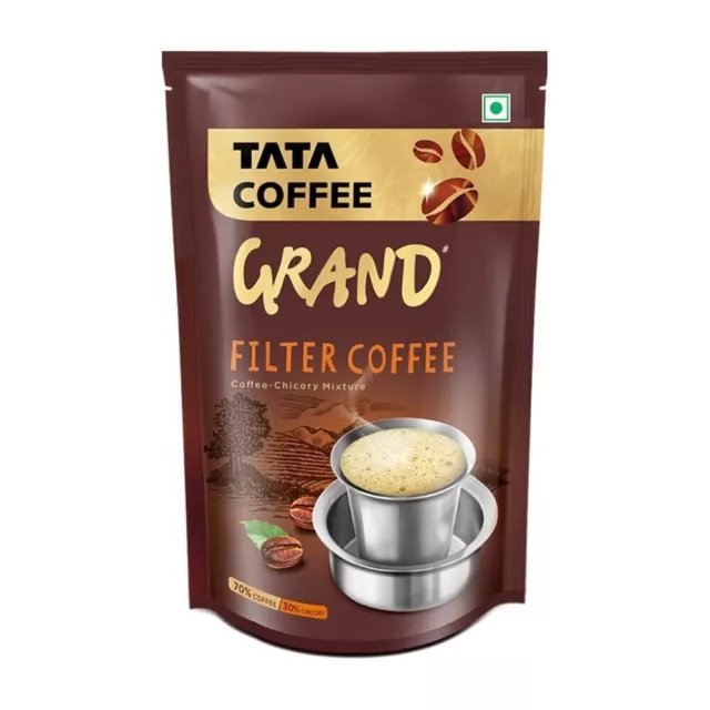 Tata Coffee Grand Filterkaffee, Beutel, 200 g, kostenloser Versand weltweit