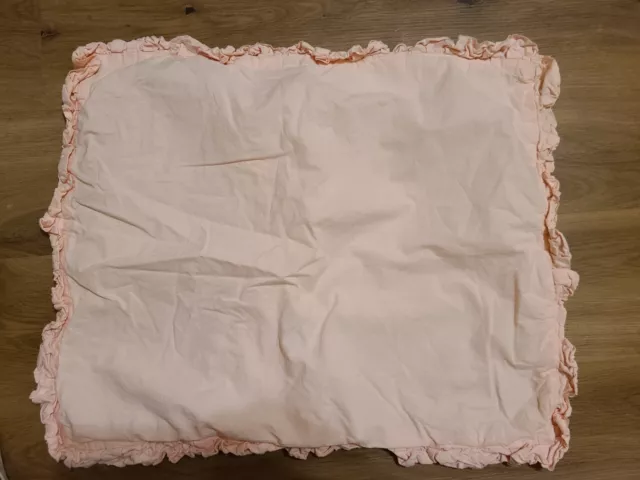 Falsa de almohada estándar Land of Nod ""Peach Volffle Edge