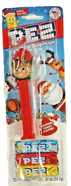 ELF PEZ, Candy & Dispenser Refills on card TOY USA Collectible