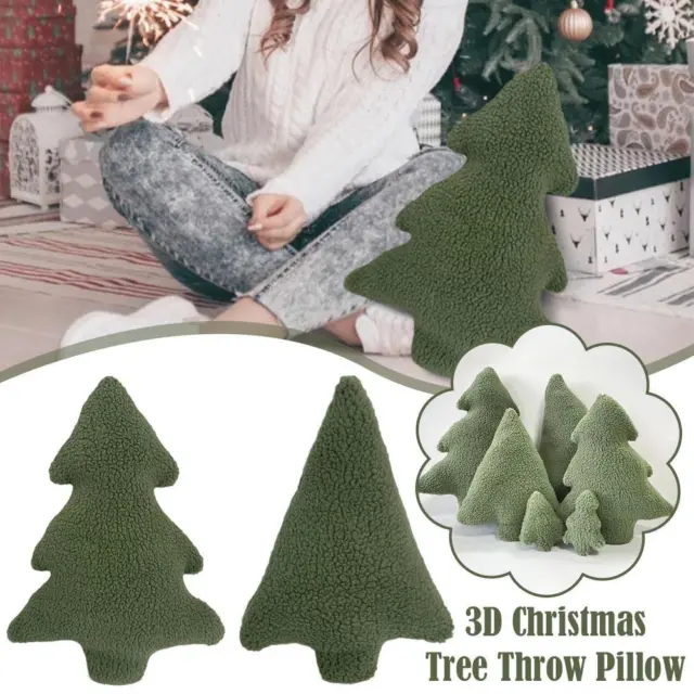 Christmas Tree Pillow Winter Christmas Decorative Cushion N2 Cute Pillows M4W8