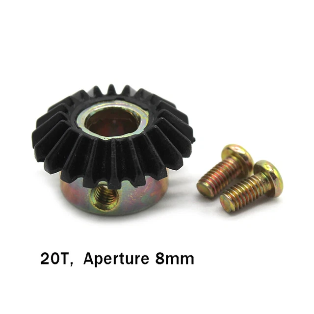 8mm Bore 20T 1 Modulus Metal Umbrella Tooth 90° Pairing Bevel Gear 20 Teeth