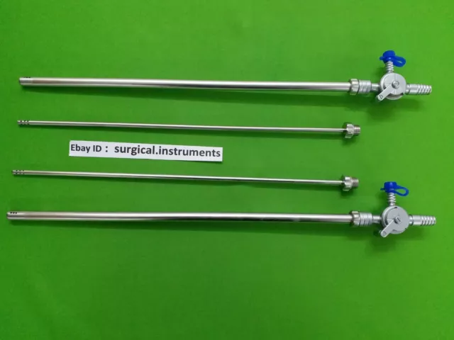 2pc Laparoscopic Suction Irrigation Cannula 10mmx330mm Endoscopic Instruments