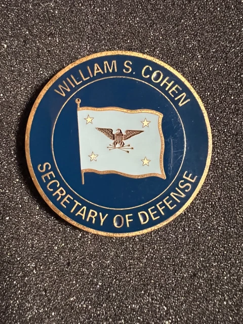 AUTHENTIC DOD SECRETARY of Defense SECDEF William S Cohen Challenge ...