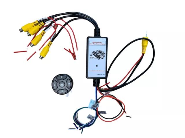 Video Switcher, Intelligent Multi-Function 4-Way Video...