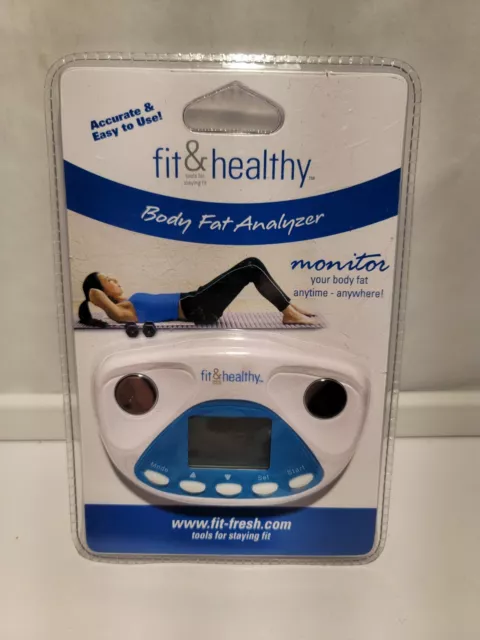Analizador de Grasa Corporal Fit & Healthy Monitor Portátil Preciso Fácil de Usar Nuevo Sellado