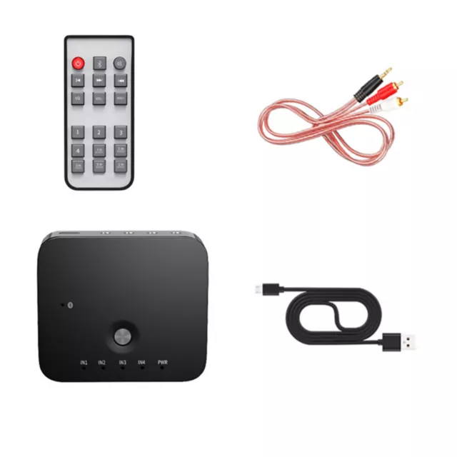 3-in-1 HIFI Audio Adapter Switch Remote Control Bluetooth Receiver Switch Box f