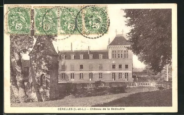 CPA Cérelles, Chateau de la Bedouère 1938