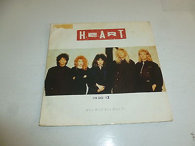 HEART - Who Will You Run To - 1987 UK Scarce UK 2-track 7" Vinyl single