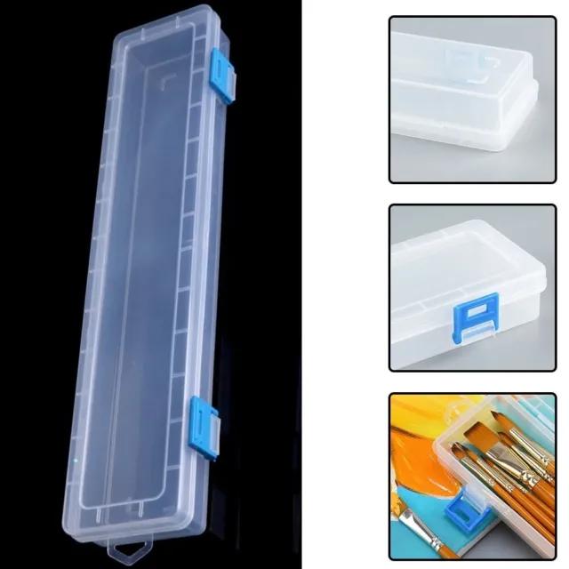 Scatola portaoggetti in plastica resistente per spazzole e accessori da disegno ad acquerello