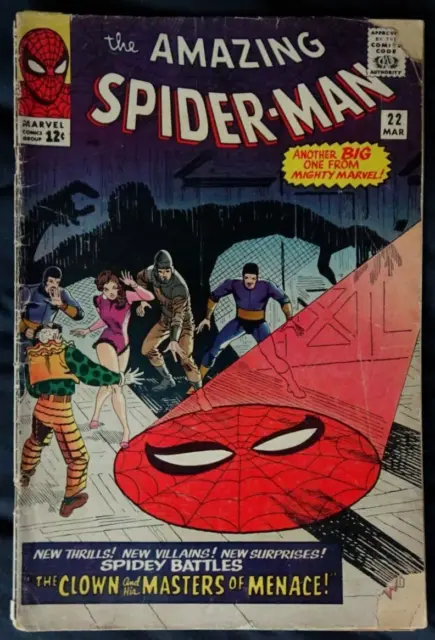 Comic Book- Amazing Spider-Man #22  Ditko & Lee 1965
