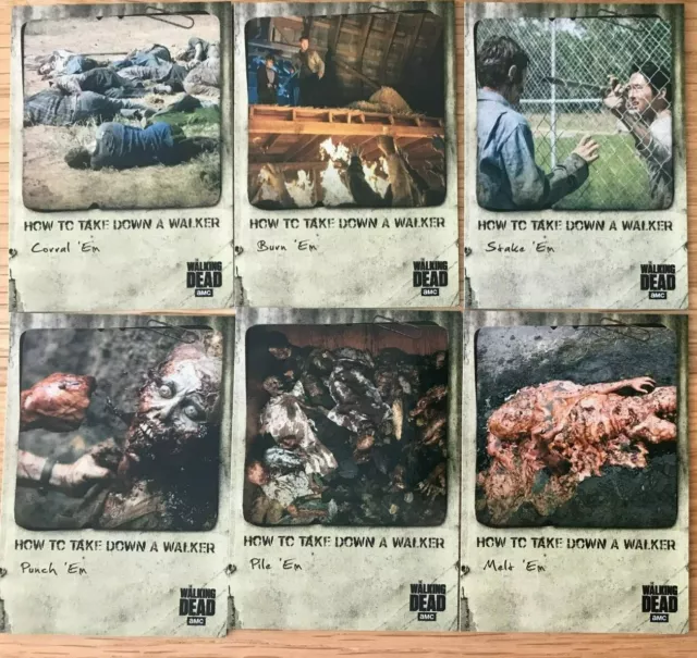 The Walking Dead Hunters & The Hunted: Chase Card Set: How To Take Down A Walker