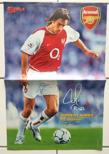 Bravo Sport POSTER Robert Pires FC. Arsenal London Premier League Fussball