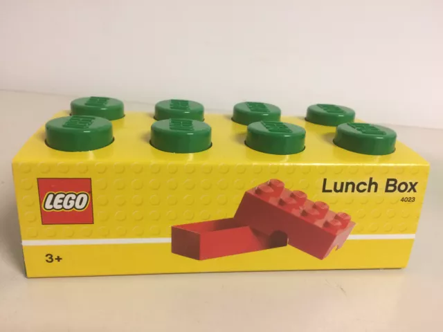 LEGO STORAGE 4023 GREEN LUNCH BOX NEW STILL SEALED 200 x 100x 75 mm