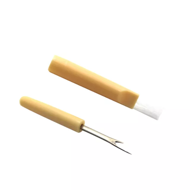 2 in 1 Manual Seam Ripper Brush Stitch Needle Remover Thread Cutter Unpicker