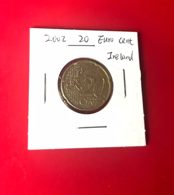 2002 20 Euro Cent Münze Irland - Schöne Welt Münze