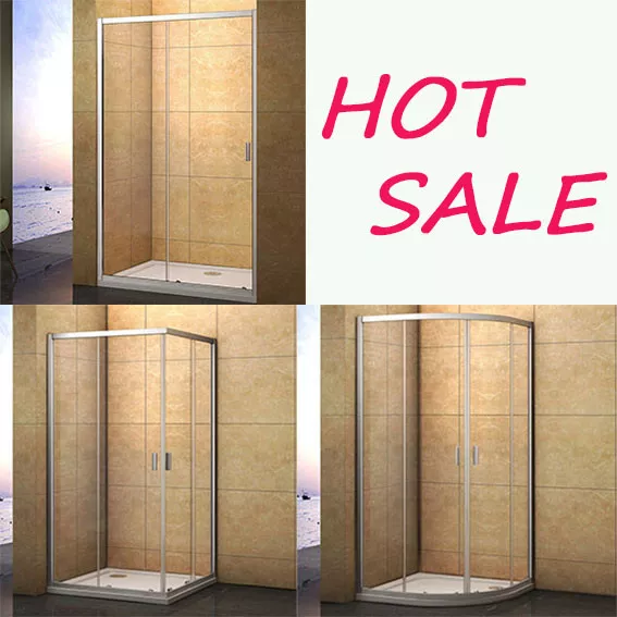 Aica Quadrant/Sliding/Corner Entry Shower Enclosure Glass Door Screen Cubicle