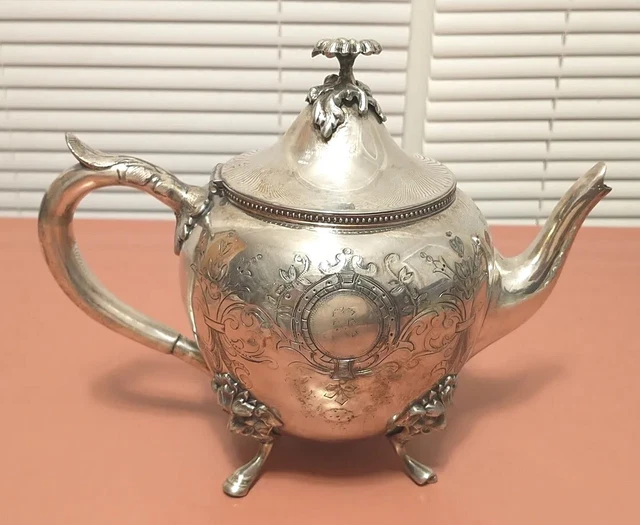 Antique Wilcox & Britannia Silver Plate Teapot.