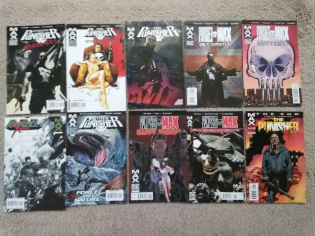 Punisher Max 1 One Shots-  10  Books Naked Kill, The End,Get Castle, More