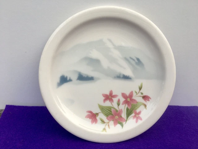 (3) 1968 GNRY Great Northern Railway Dining Car China Bread Plates 97-B Syracuse