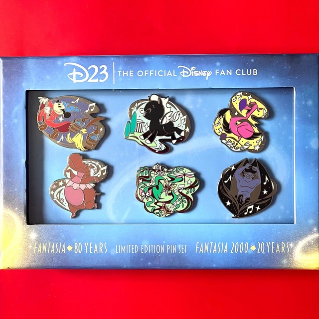 DISNEY D23 FANTASIA PIN SET Limited Edition of 2000 80th Anniversary ...