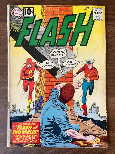 Flash 123, Flash of Two Worlds, 1st GA Flash in the Silver Age; 1961