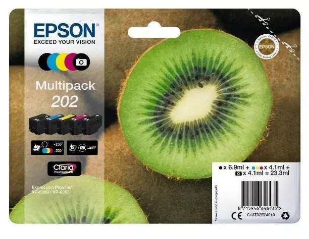 Epson C13T02E74010 Kiwi Cartuchos de Impresora Expression Premium XP6005 6000