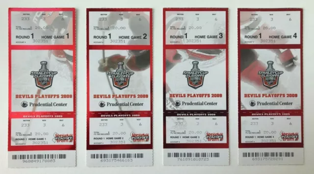 2009 NHL Playoffs Game 1, 2, 5 & 7 Tickets New Jersey Devils Carolina Hurricanes