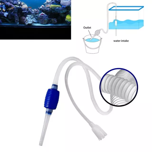 Pompe à siphon nettoyant gravier facile à utiliser pour aquarium améliorer la