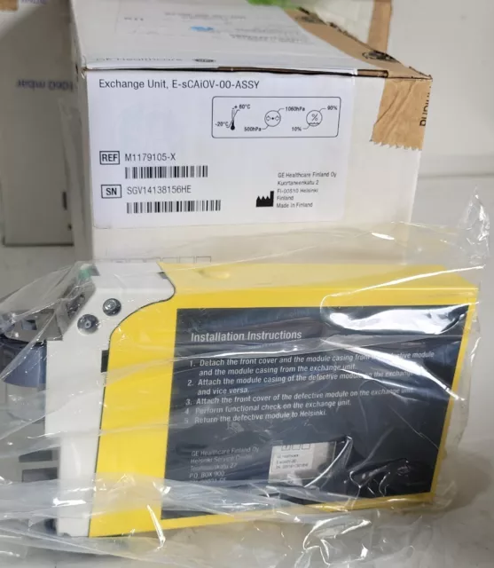 GE Datex-Ohmeda E-SCAIOV-00-ASSEMBLY MODULE M1179105-X Exchange Unit