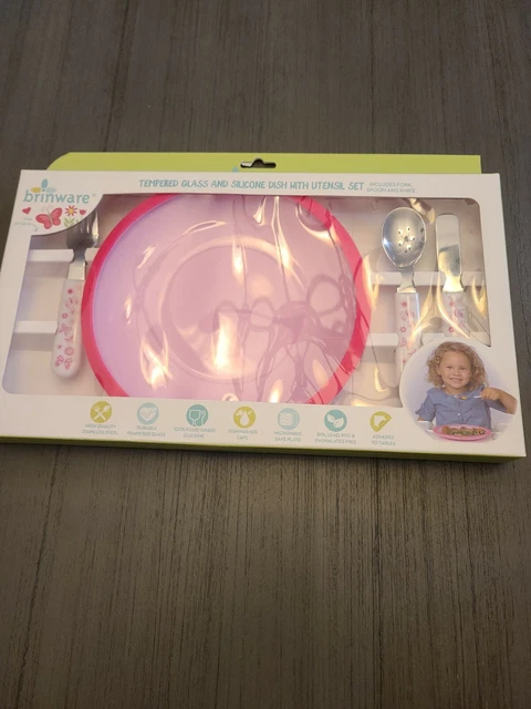 Brinware 4 Piece Plate And Utensil Set brand new