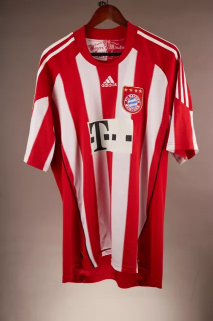 Fc Bayern Munich 2010/11 Home Authentic Adidas Red & White Jersey Shirt Size Xl