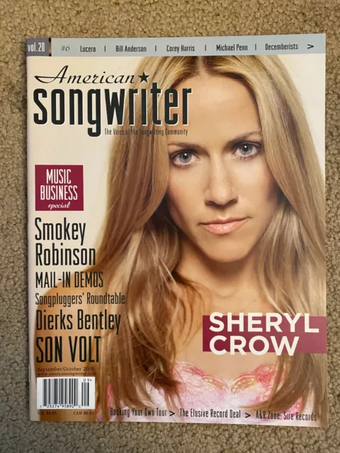 NEW Magazine: American Songwriter: Sheryl Crow: Sept/Oct 2005: Vol 20 #6