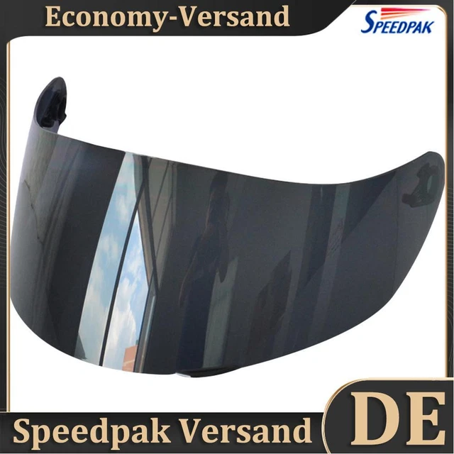 Occhiali da casco antiappannamento obiettivo schermo intero viso per AGV K5 K3SV K1 (marrone scuro)
