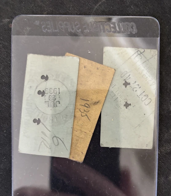 1935, 1939, 1940 Blue Trailways Tickets New York, Lowell, Hartford 40.