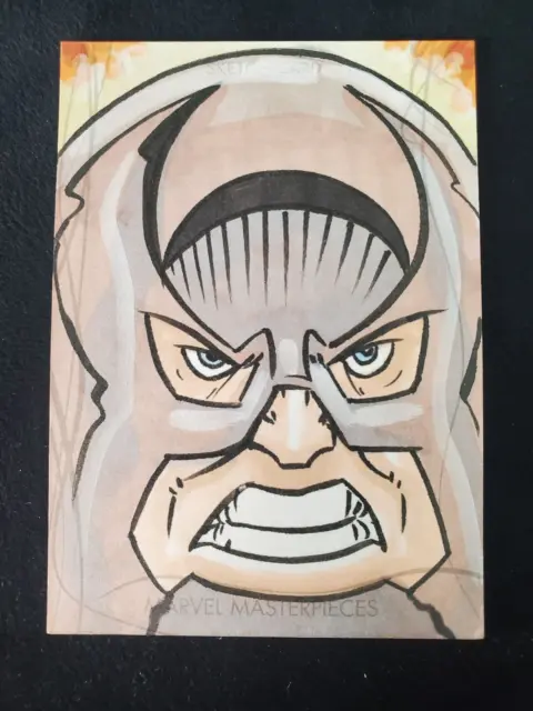 Juggernaut 2020 Marvel Masterpieces Sketch Card By Phil Julian X-Men
