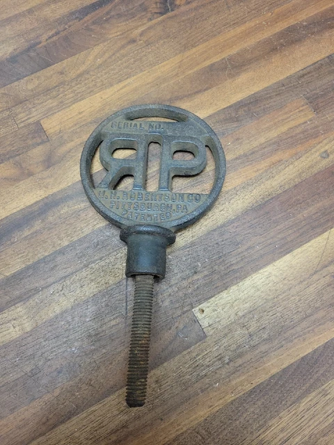 K254- Antique 1920s H.H. Robertson Pittsburgh PA Roofing Cutout SIGN EMBLEM AD