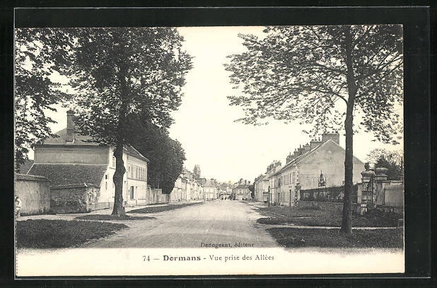 CPA Dormans, Vue prise des Allées
