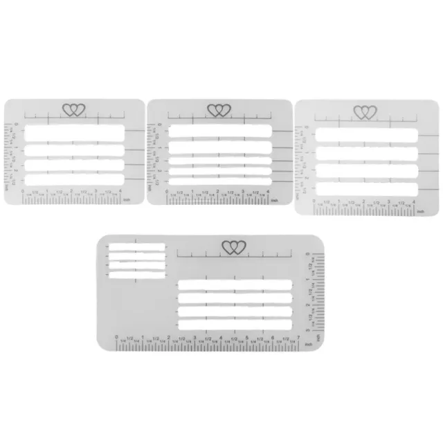 4 Pcs Pp Briefumschlag-Adressvorlage Buchstabenformen Buchstabenschablonen