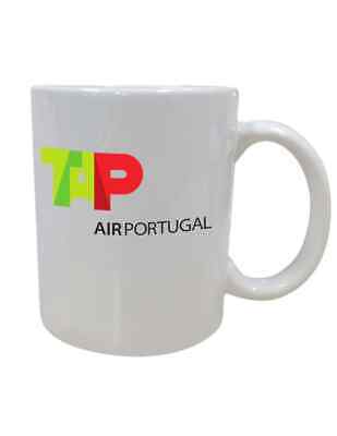 TAP Air Portugal Retro Logo Portuguese Airline Company Employee Coffee Mug Cup