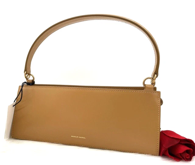 Authentique Nwt MANSUR GAVRIEL pour Femme Trousse Cuir Épaule Sac En Caramel