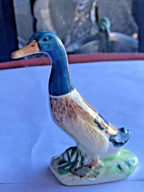 Beswick Mallard Duck Standing Gloss Finish! Made in England