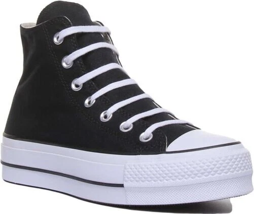 CONVERSE 560845C A-Ctas Ascenceur Hi Lacet en Noir Blanc Taille UK 3 - 8