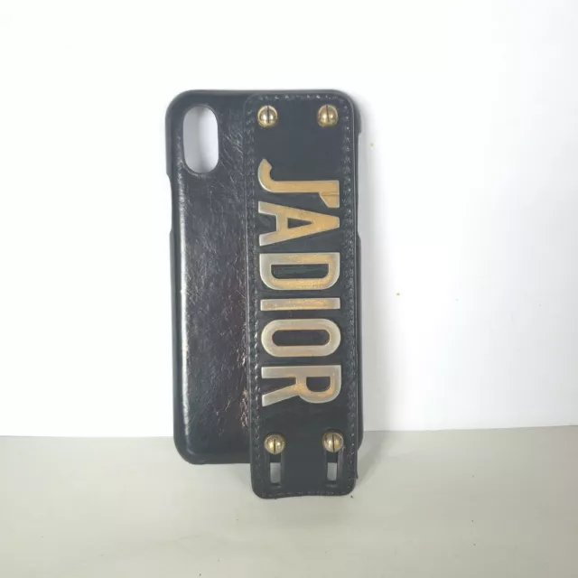 Dior J'ADIOR IPhone Cases X XS Cell Phone Hard Cover Black Gold Logo Designer