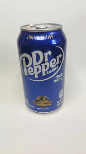 ⭐ New 1 Can Dr Pepper Limited Edition Dark Berry Jurassic World Dominion (p3)