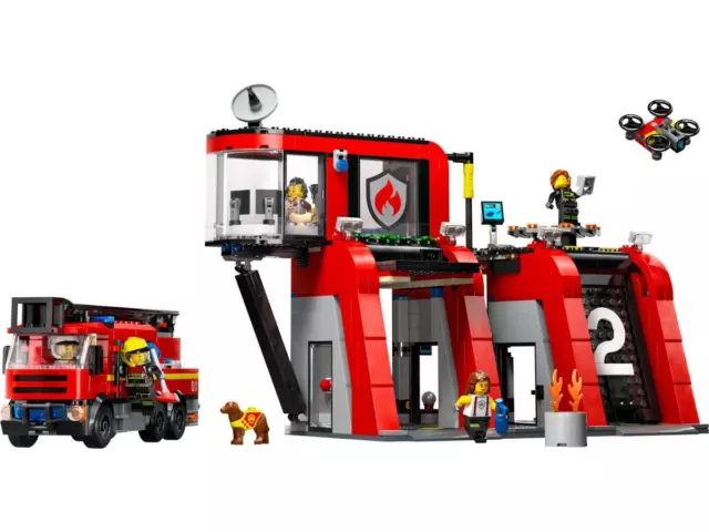 Lego City 60414 - Caserma Dei Pompieri E Autopompa 2